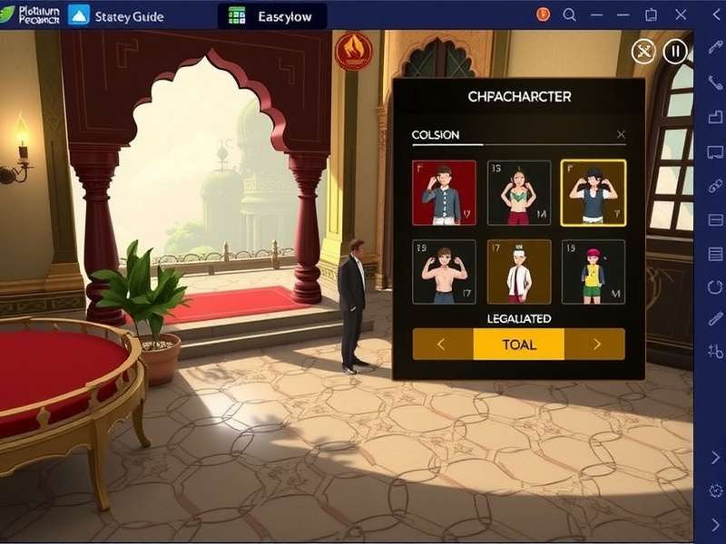 Platinum Peacock Legends gameplay screenshot showing character in Indian-inspired environment