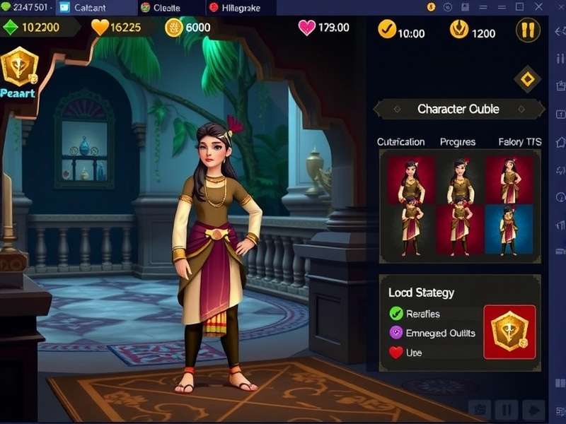 Platinum Peacock Legends character customization screen showing Indian-inspired outfits